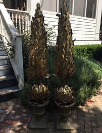 Pair of Holiday Topiaries 202//264